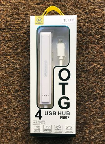 HUB OTG Micro USB para 4 portas USB