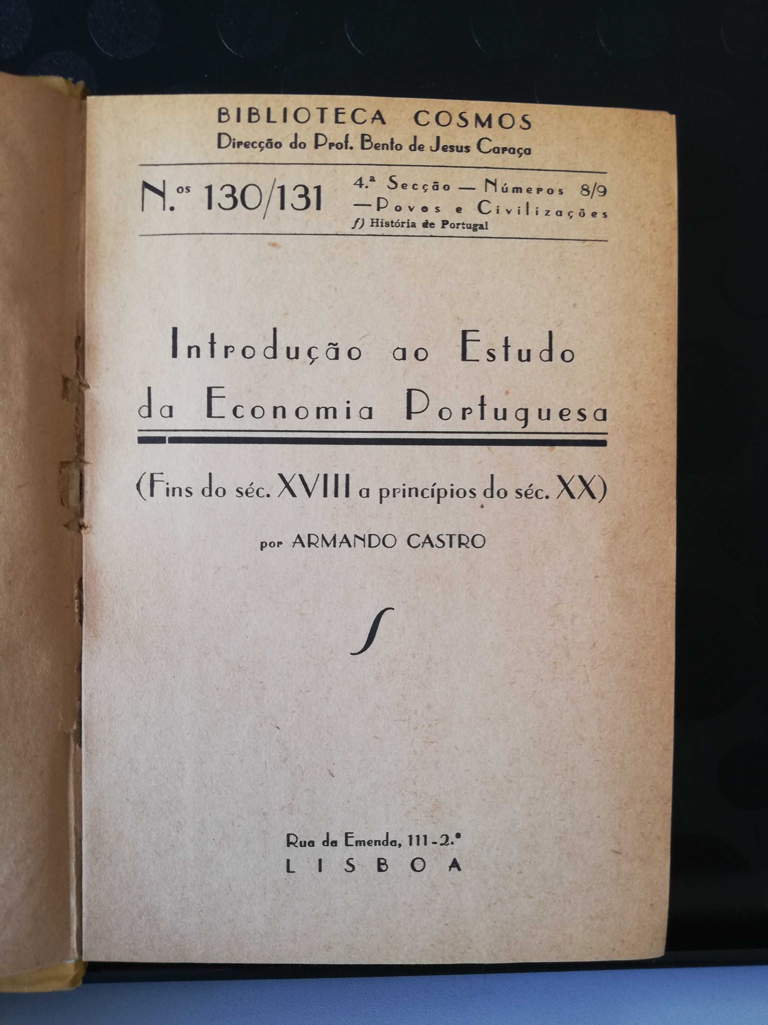 Introdução ao estudo da economia portuguesa, Armando Castro