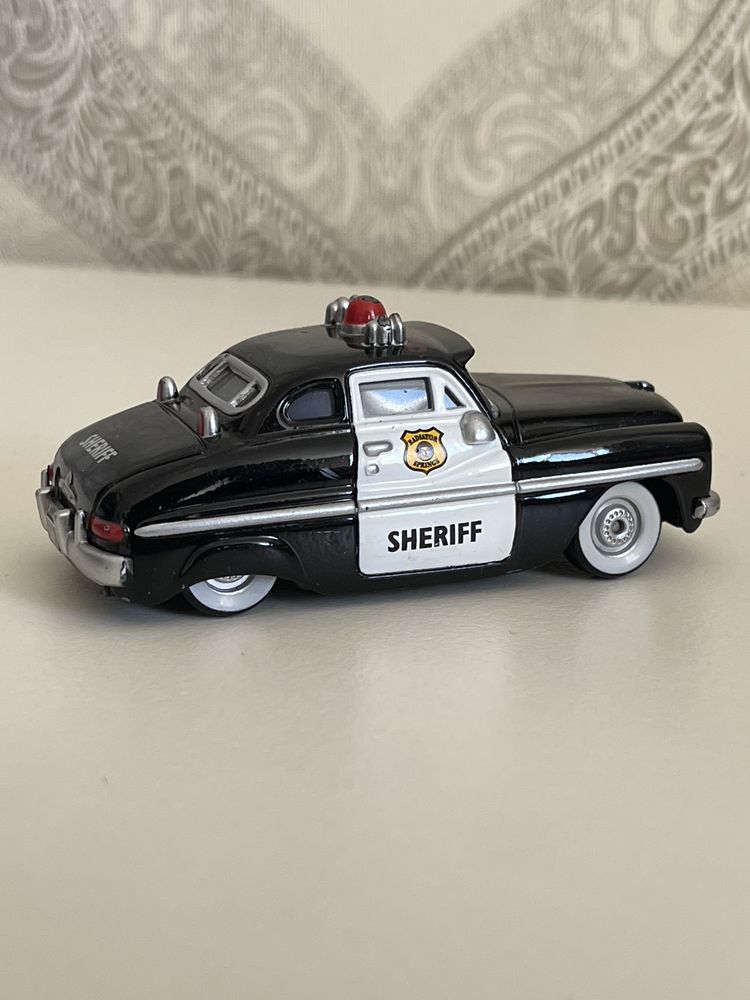 Cars Disney Mattel Шеріф Тачки металева модель