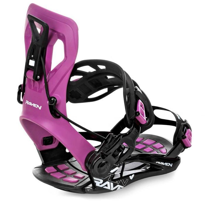 Szybkie wiązania snowboardowe Raven FT360 (black/fuchsia), M(39-42)