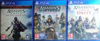 Assassin's Creed: Ezio + Syndicate + Unity | 3 Gry PS4