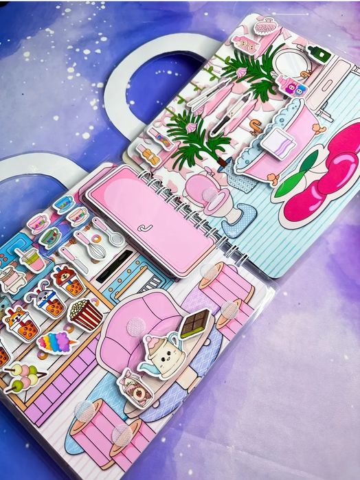 Гра альбом книга на липучках Лабубу Labubu