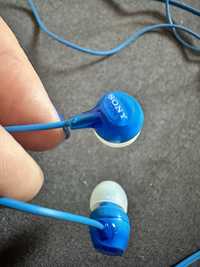 Sluchawki douszne Sony niebieskie