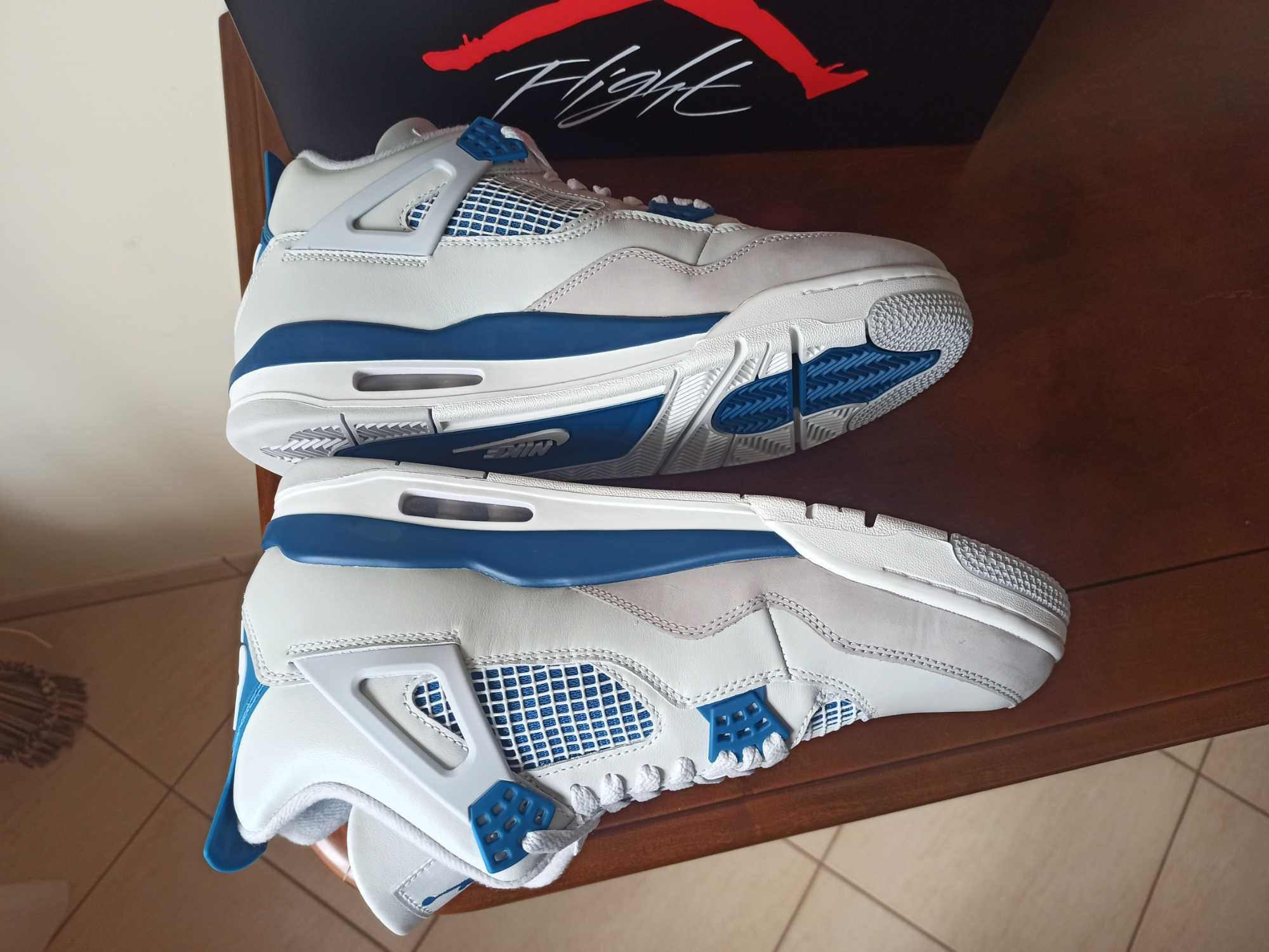 (r. 45,5 /US11,5) Nike Jordan 4 Retro Military Blue (2024) FV5029,-141