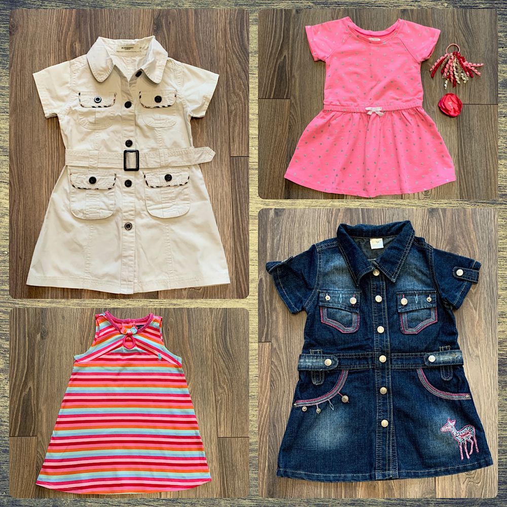 Платье Burberry, Ralph Lauren, Children Place, DirKje р. 3-4 года