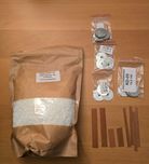 Wosk sojowy do świec 800g plus blaszki i knoty