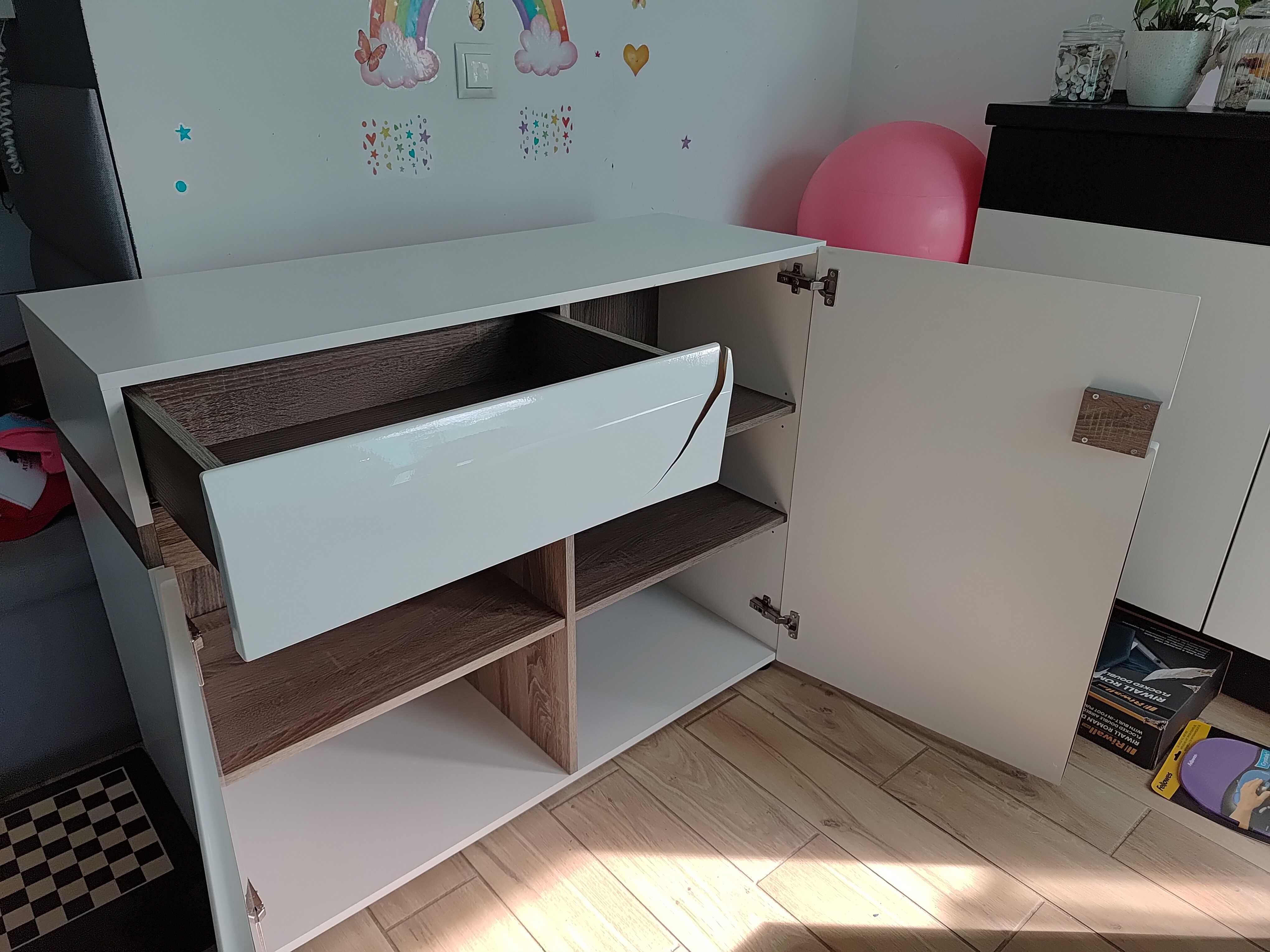Komoda biała połysk