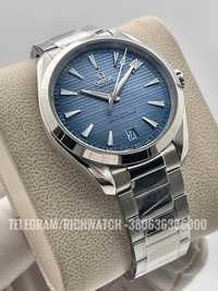 мужские наручные часы Omega Seamaster 150m Aqua Terra Summer Blue