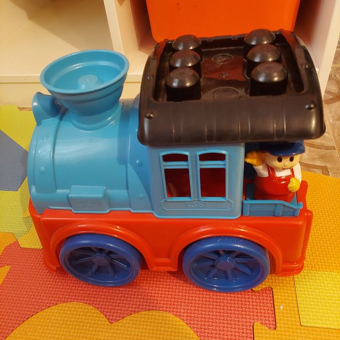 Mega bloks набір кубиків (вертоліт, поїзд) Мега блокс