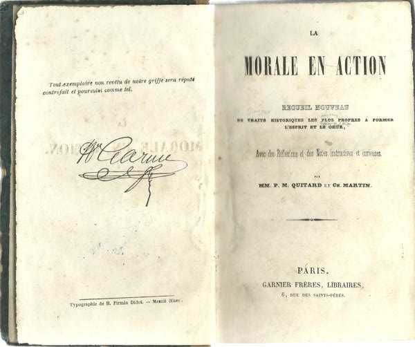 La morale en action