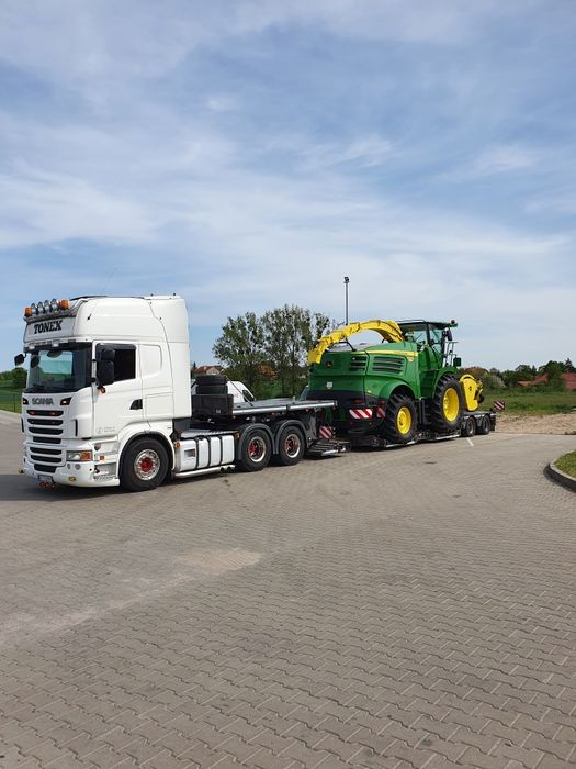 Transport kombajnów sieczkarni opryskiwaczy maszyn domków gabarytów