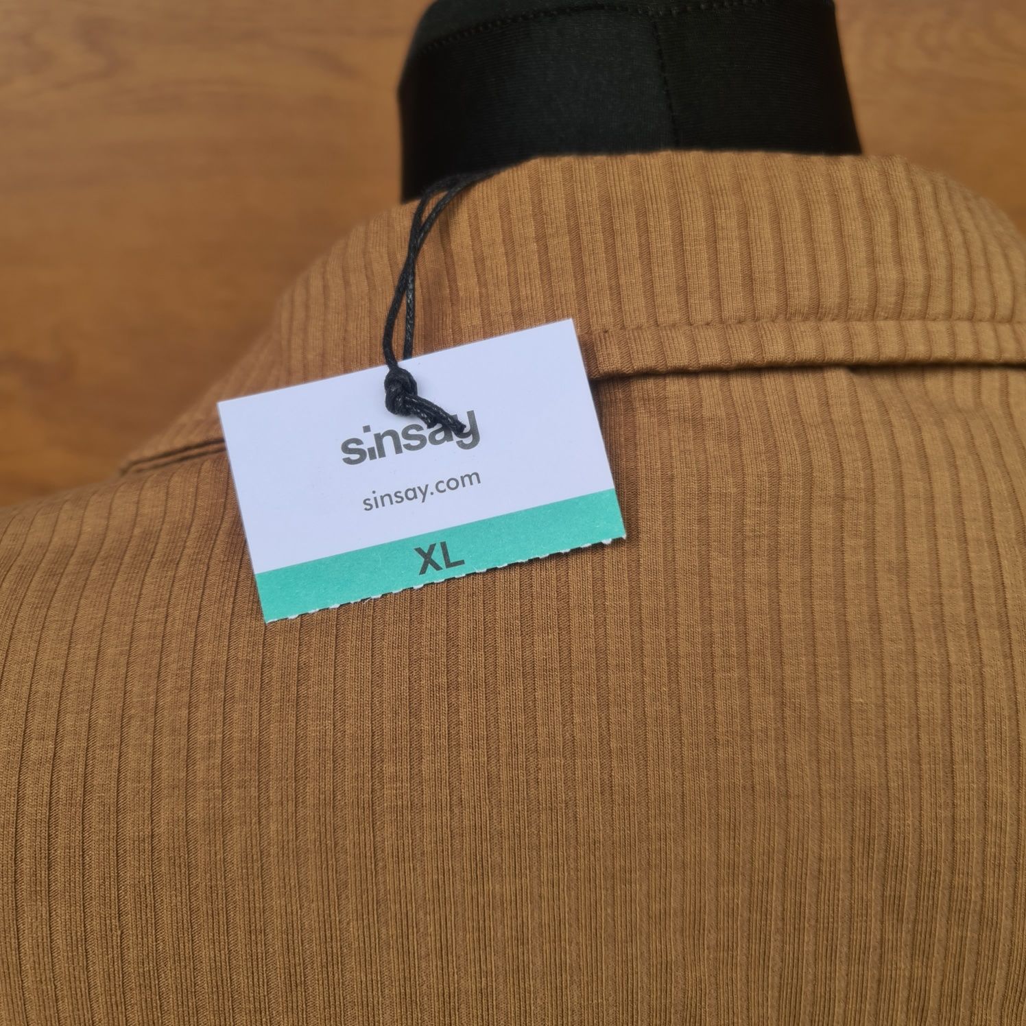 Brązowy crop top na długi rękaw, Sinsay, nowy z metkami, rozmiar XL