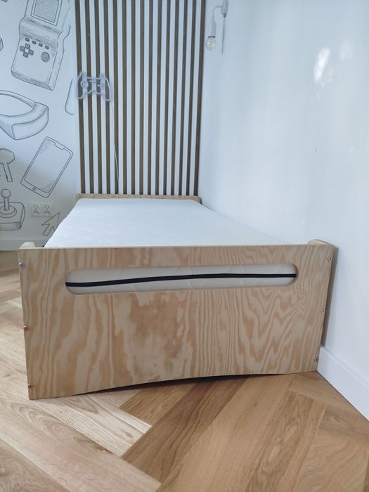 Łóżko dziecięce drewniane Smartwood Tila 10 z szufladą 80x160 cm