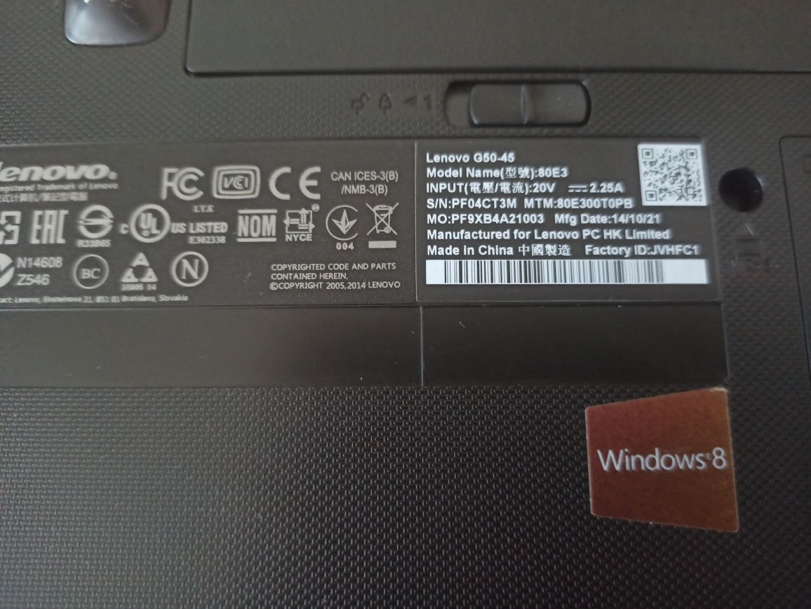 Laptop Lenovo G 50-45