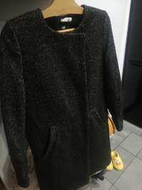 Płaszcz kurtka H&M rozmiar 38 czarno szary