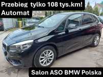 BMW Seria 2 Tylko 108tys.km. AUTOMAT Salon BMW Polska, Auto Bezwypadkowe!