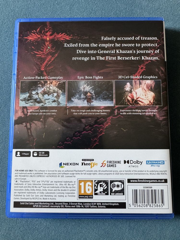 Gra The First Berserker Khazan PS5 PlayStation 5