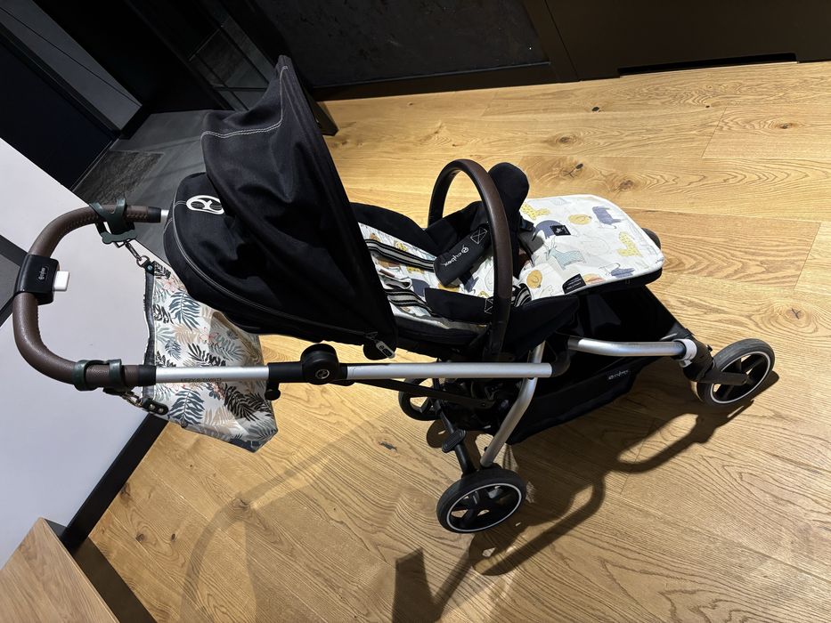 Wózek CYBEX EEZY S2+ Twist SLV Moon Black