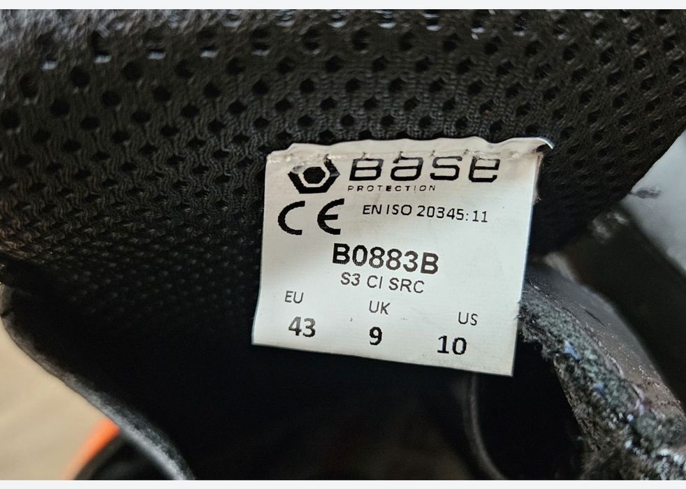 Buty robocze Base nr 43 trzewiki bhp nowe