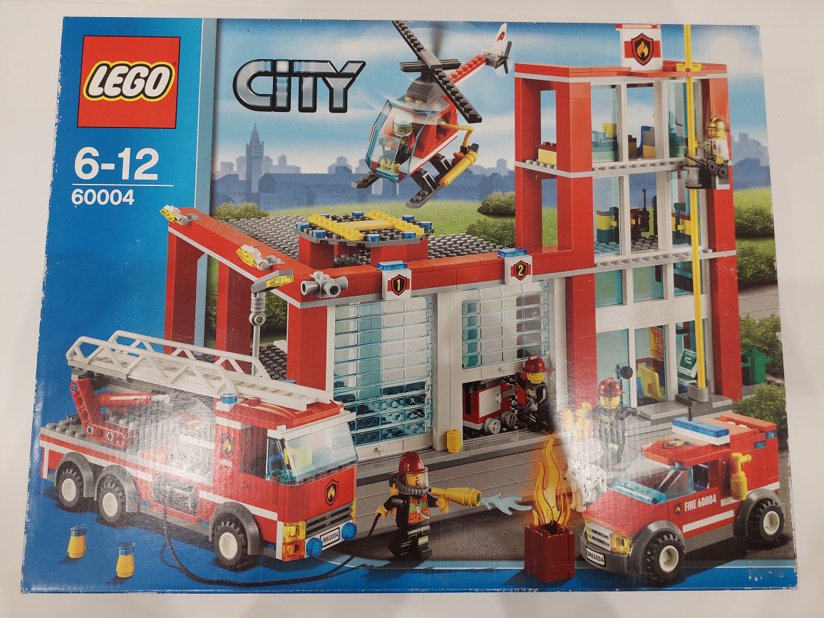Nieotwarte Lego City 60004 Remiza Strażacka