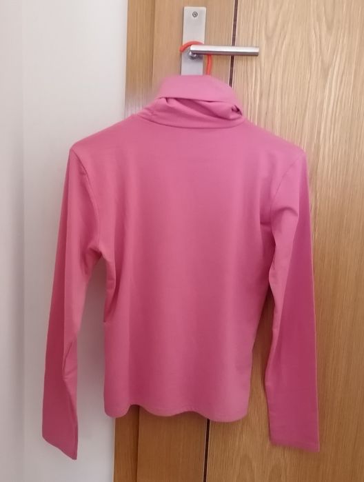 Camisola gola alta rosa