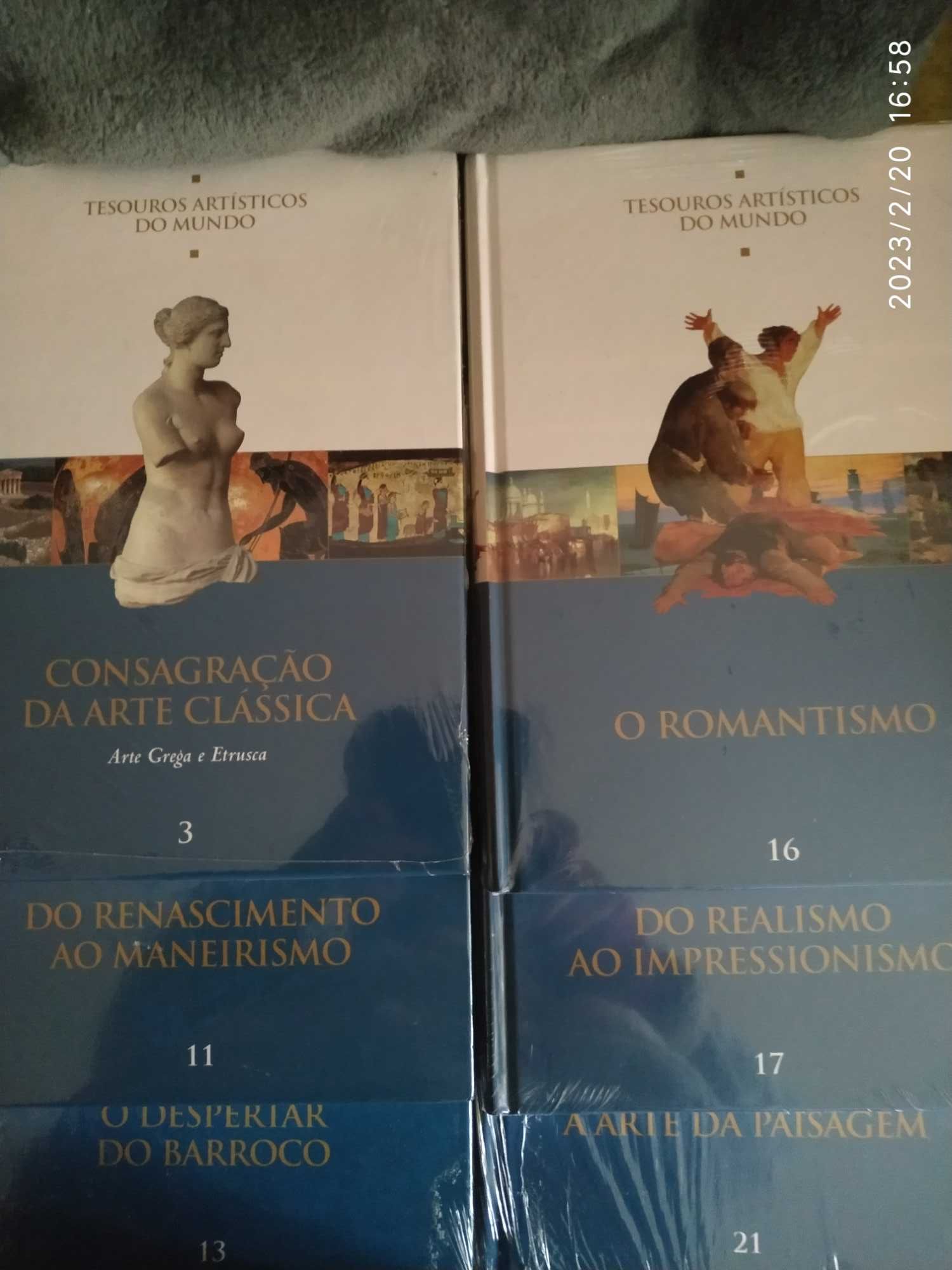 6 livros da Coleção Tesouros Artisticos do Mundo