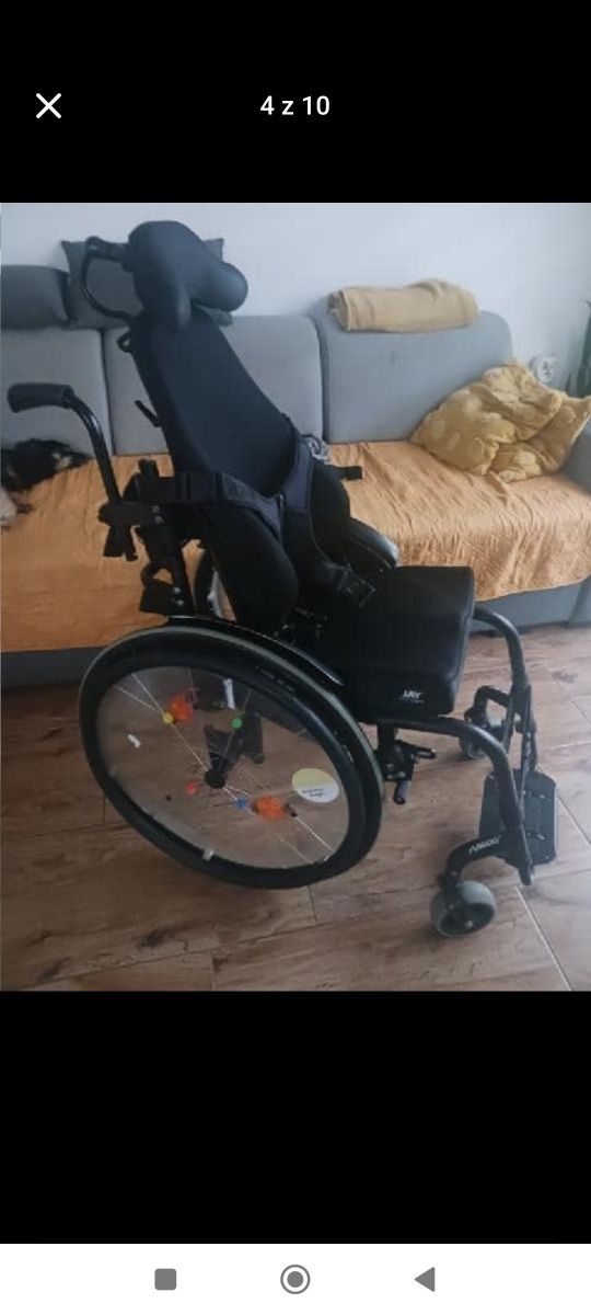 Wózek inwalidzki  dziecięcy Argon 2. z siedziskiem JAY EASY VISCO i sp