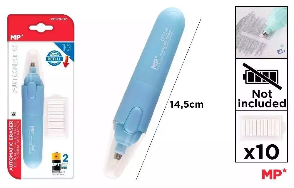 Gumka do ścierania w długopisie na baterie. MP Main Paper