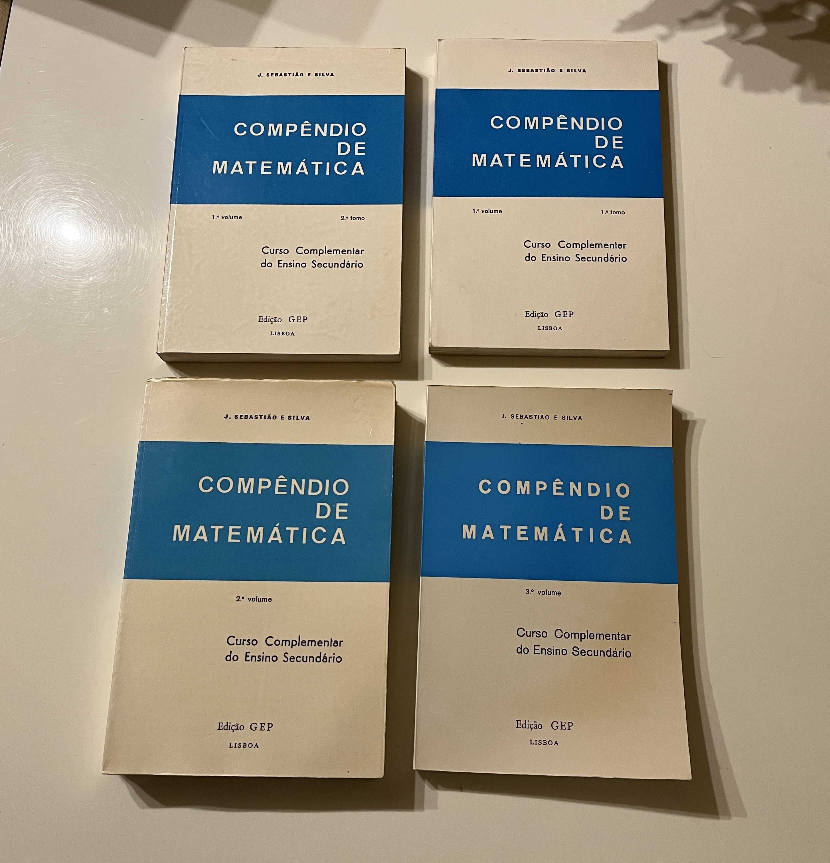 J. Sebastião e Silva - Compêndio de Matemática (4 tomos, completo)