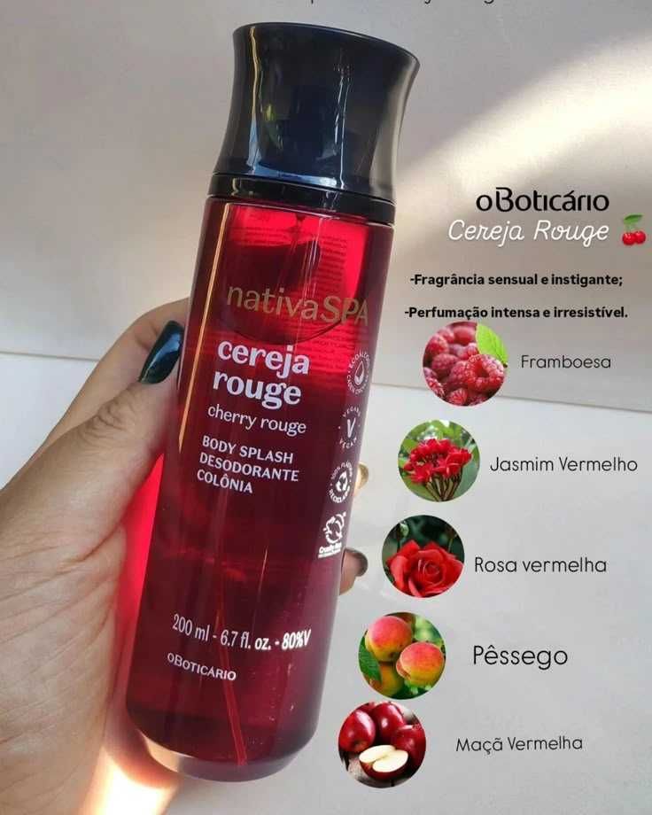 Body Splash Cereja Rouge 200ml O Boticário