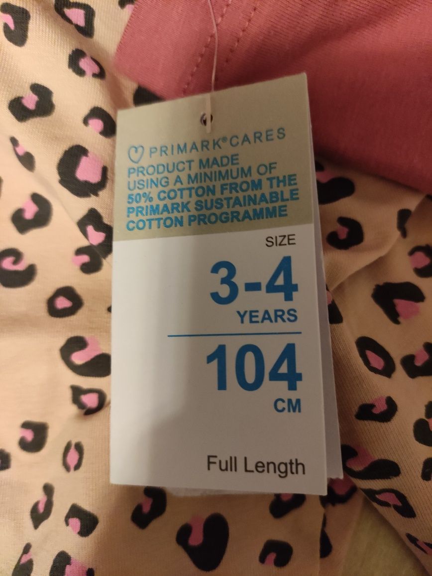 Legginsy Primark 104 3 pak komplet panterka nowe