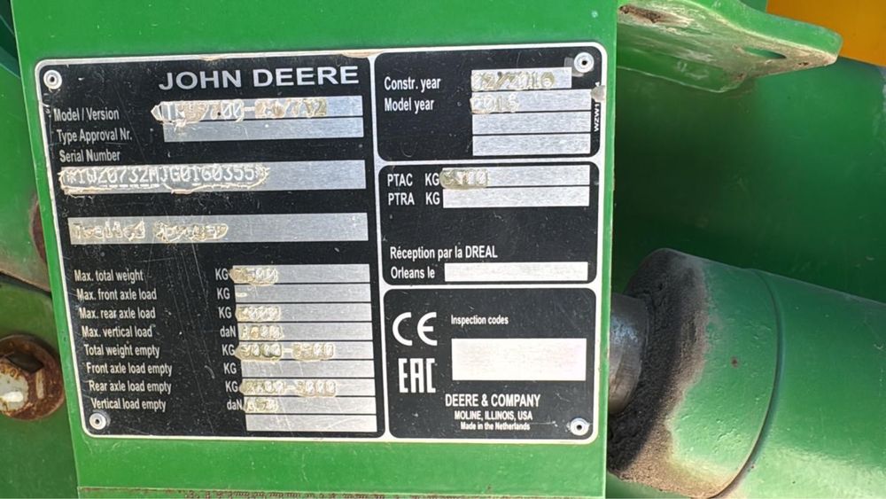 Продам оприскувач John Deere