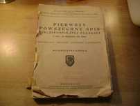 Starocie z PRL - Spis ludności II RP z 1921 r. wydany w 1928 r.