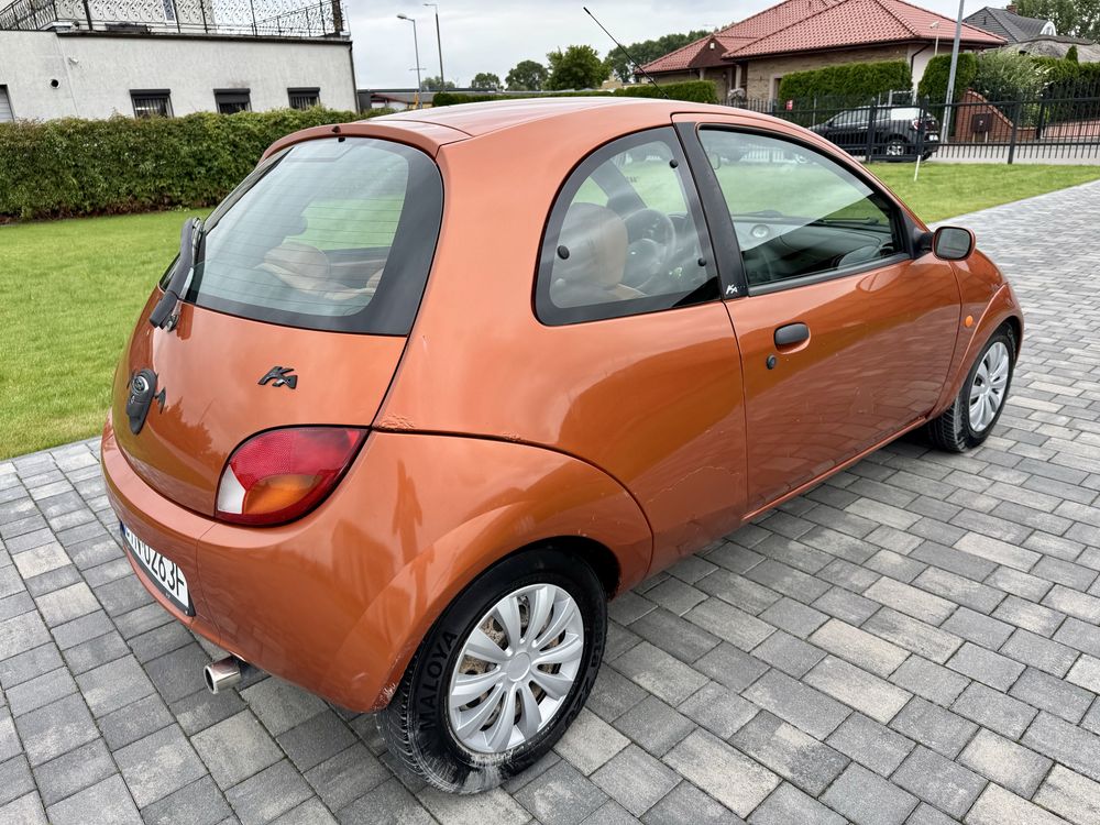Ford Ka 1.3 Benzyna 2004r. Skórzana tapicerka, klimatyzacja