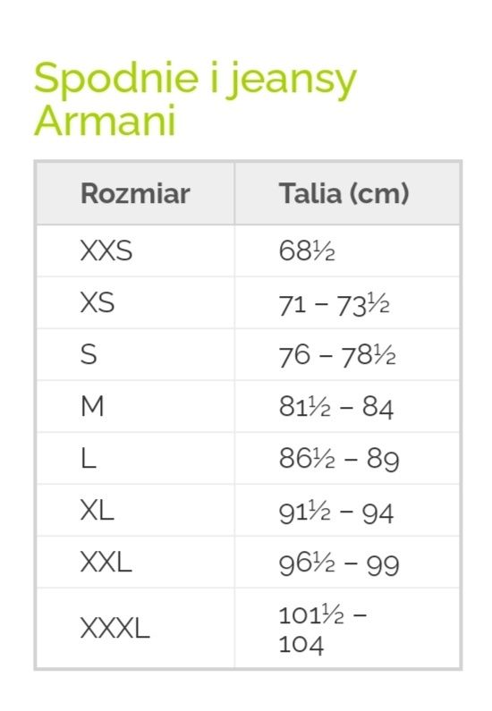 Spodnie Jeans Armani 30