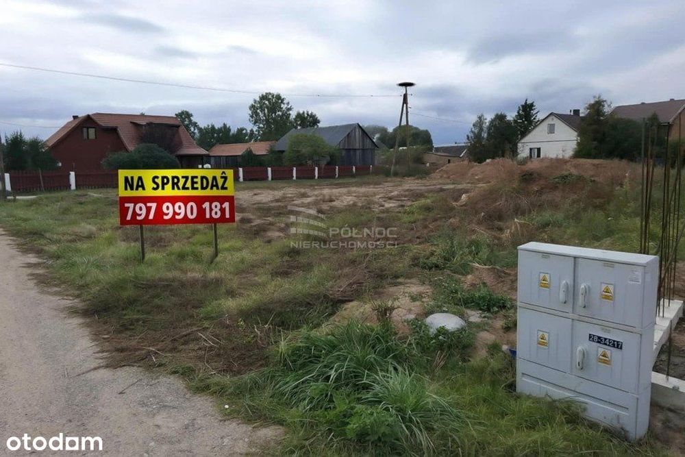 Duża Działka Budowlana Nad Narwią!