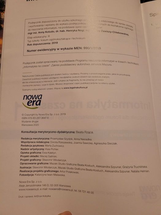 Podręcznik informatyka na czasie 1