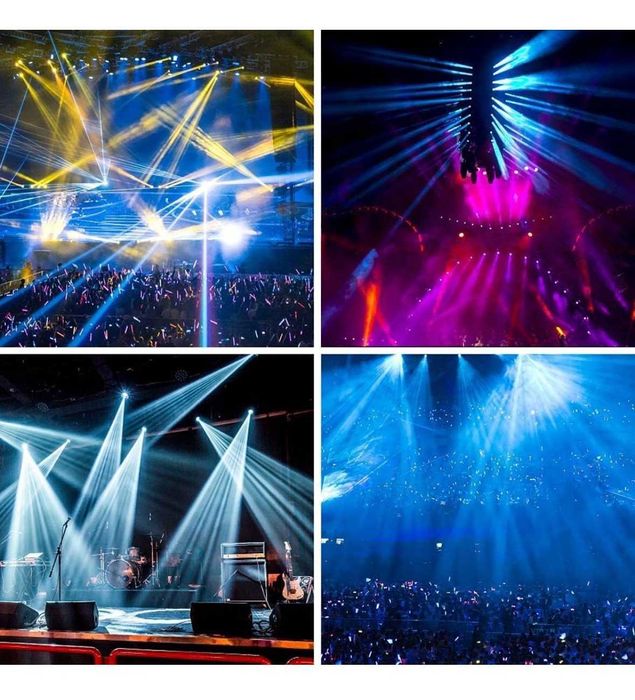 Cabeça móvel LED RGB, holofote DJ DMX com modos de som automático