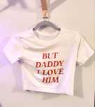 Crop top koszulka but daddy I love him mała syrenka Taylor Swift