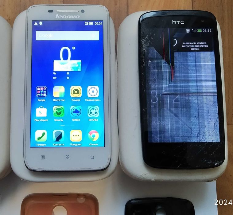 Телефони на запчастини : Htc Desire 500 , Lenovo s650.