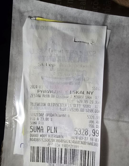 NOWY gwarancja LG OLED55C32LA 55" OLED 4K 120Hz webOS Atmos HDMI DVB-T