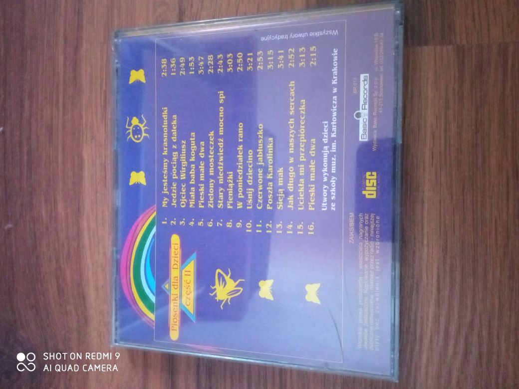 Płyta CD z muzyką dla dzieci