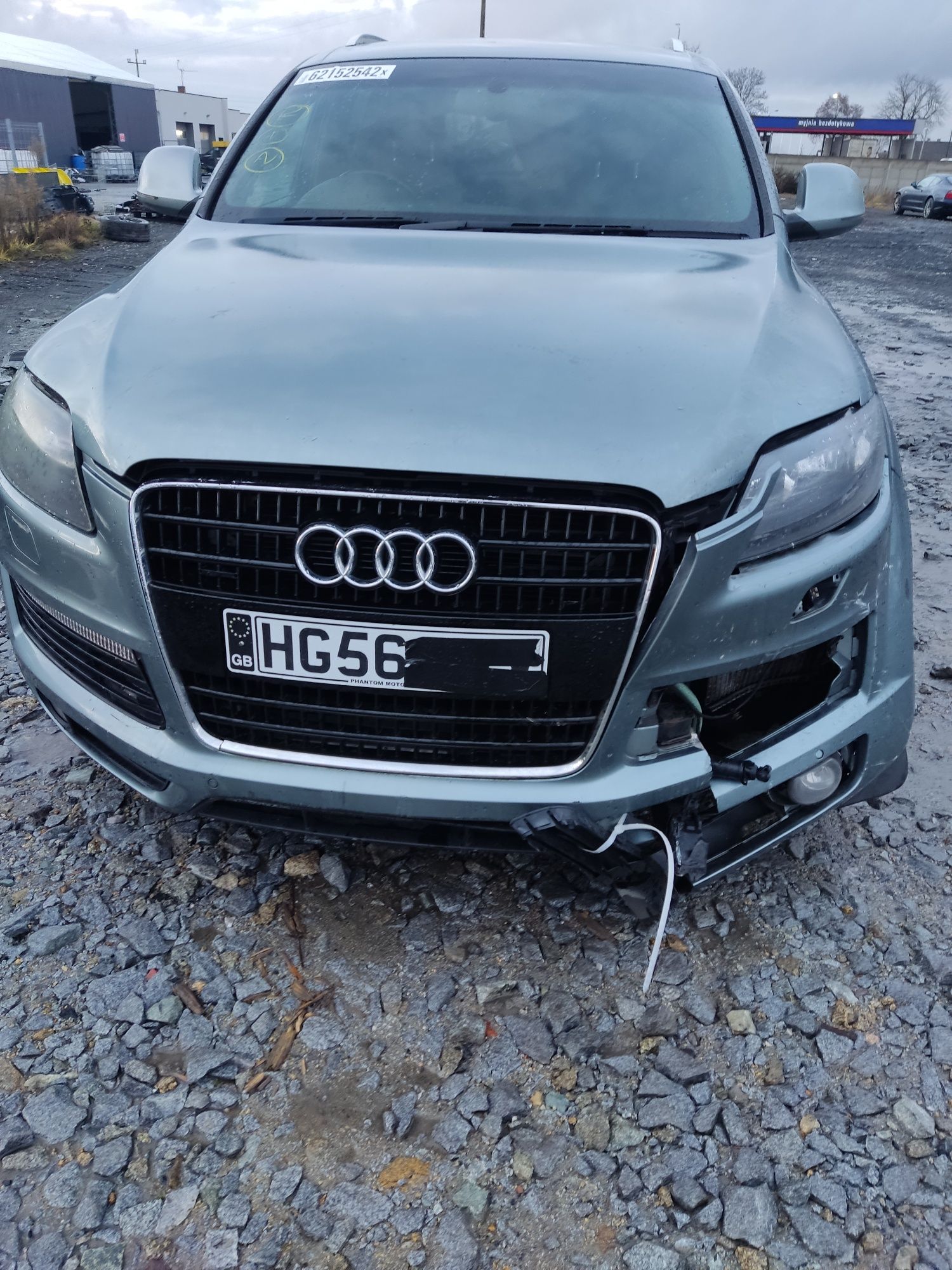 Karoseria Audi Q7 LY7E S-Line Maska Zderzak Błotnik Drzwi Klapa Zielon