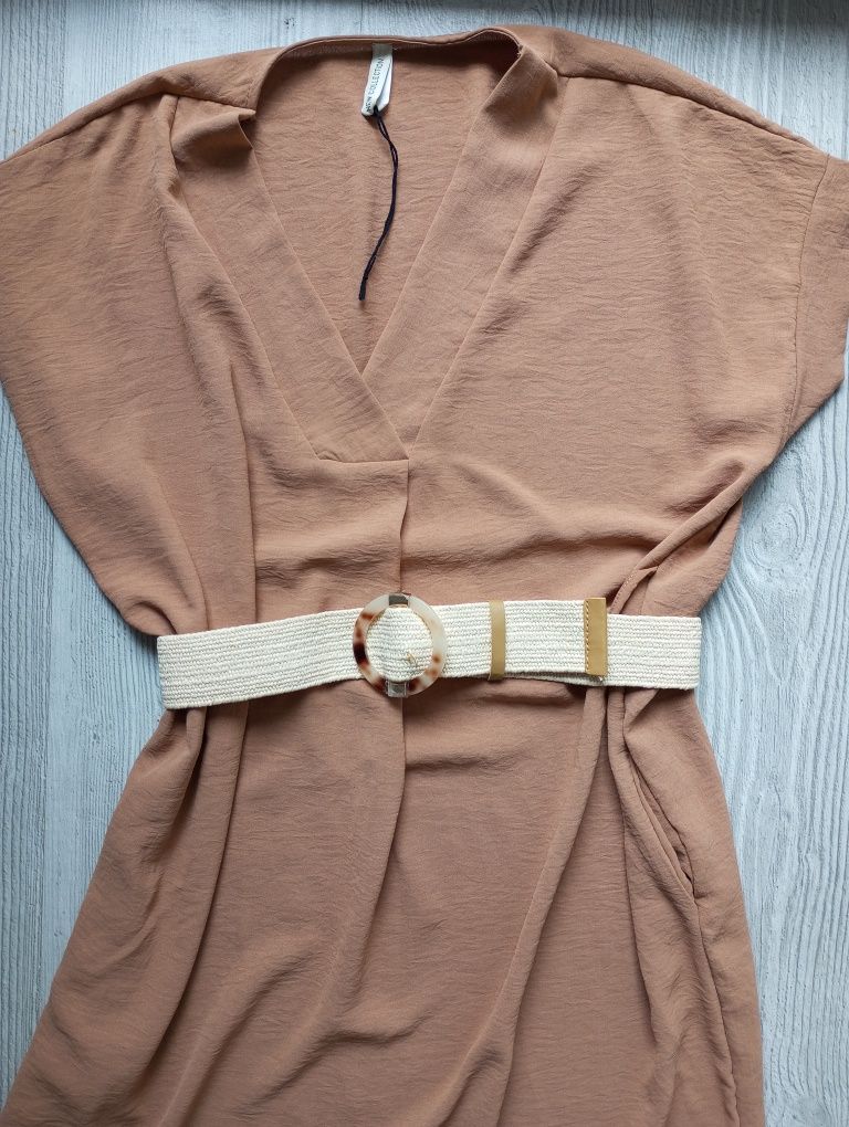 Sukienka Boho brązowa S/M