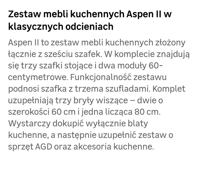 Meble kuchenne zestaw.