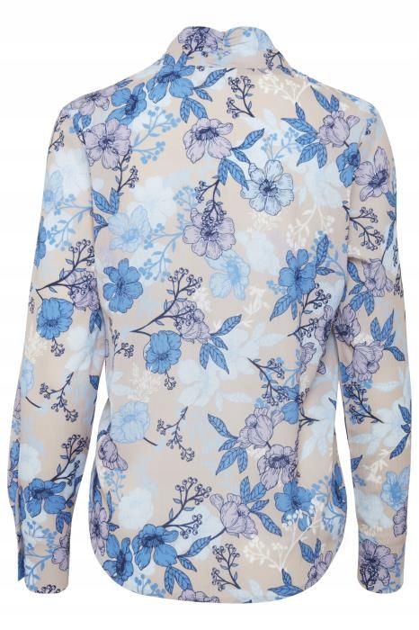 Bluzka casual w kwiaty kolorowa S 36
