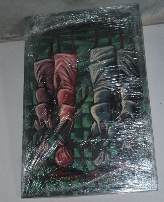 Tela Africana –Kitandeiras(Vendedoras de Rua ou de Mercado)-0,69x1,07