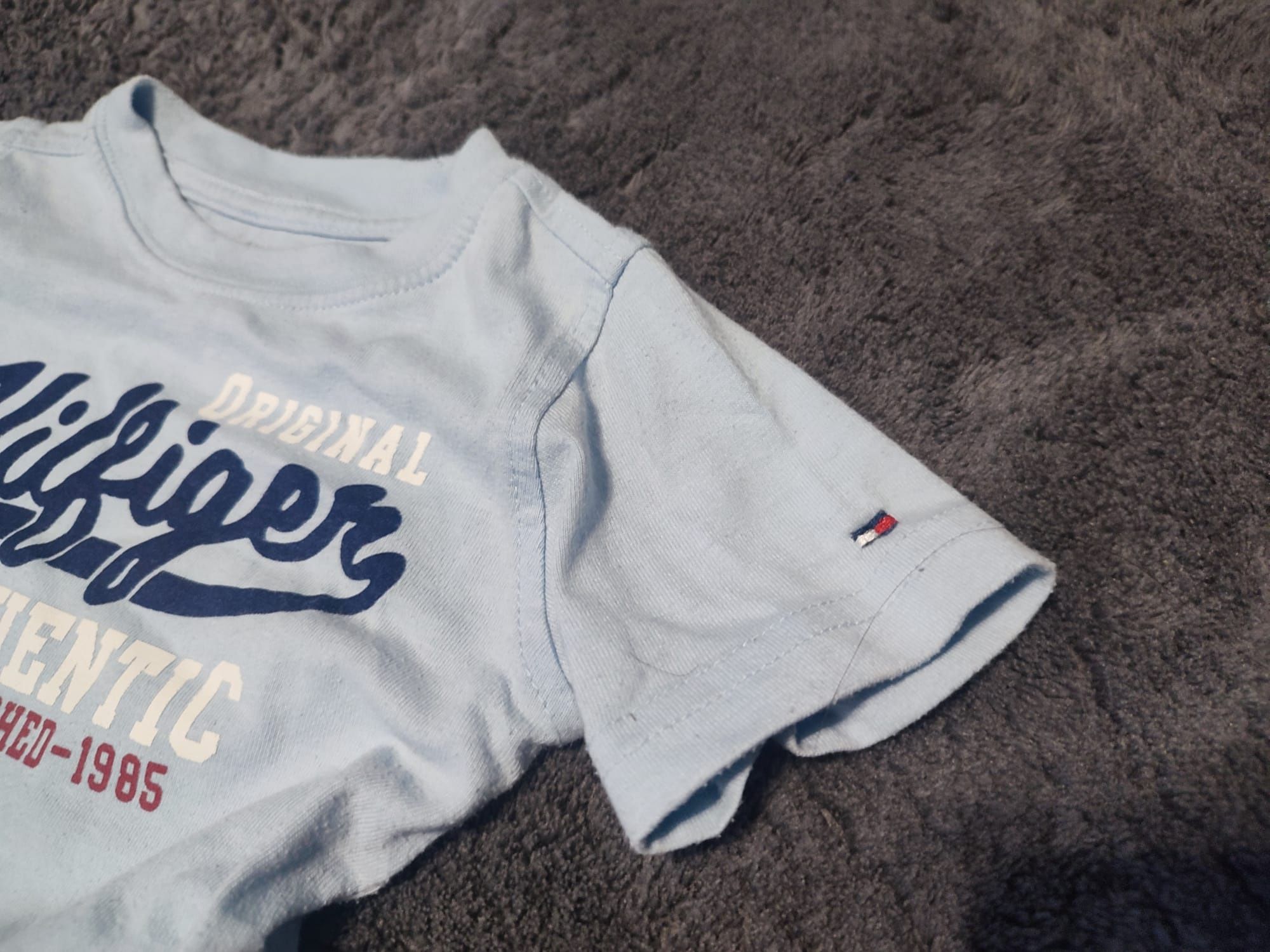 Tommy Hilfiger 18M Miesięcy Dziecięca Koszulka Oryginalna