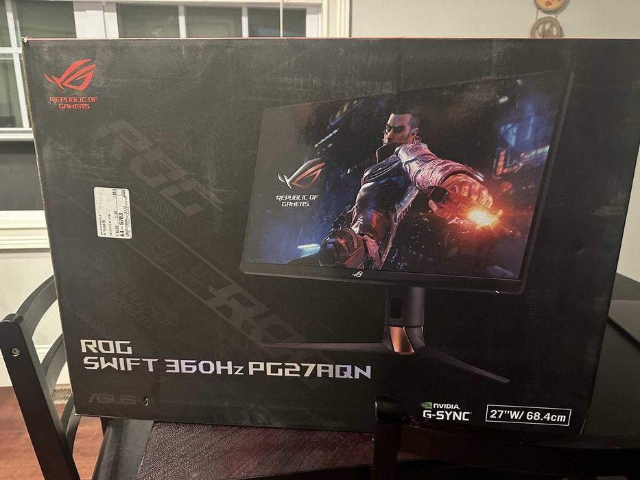 Monitor Asus 27" ROG PG27AQN 2K Quad HD Ultrafast IPS 360Hz 1ms