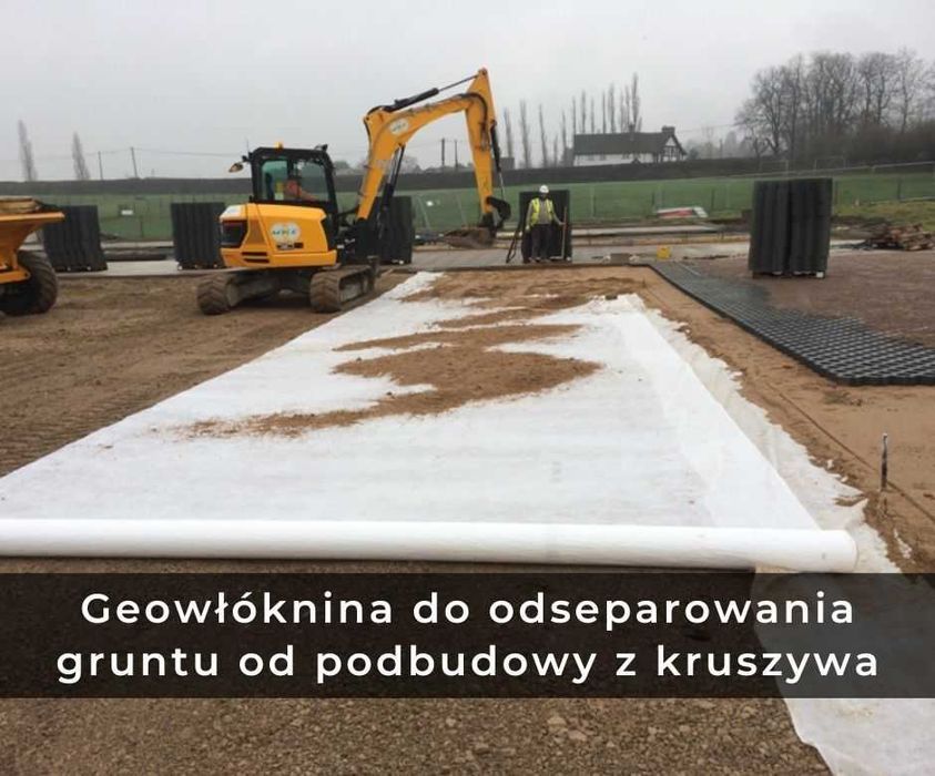 Geowłóknina Drogowa włóknina drenażowa pod drogę seperacyjna - silna
